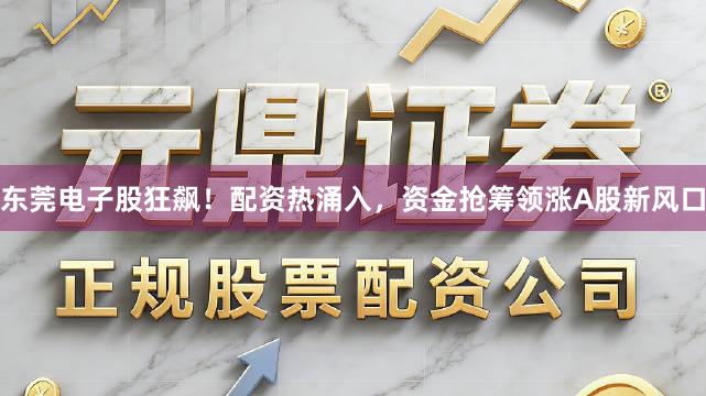 东莞电子股狂飙！配资热涌入，资金抢筹领涨A股新风口