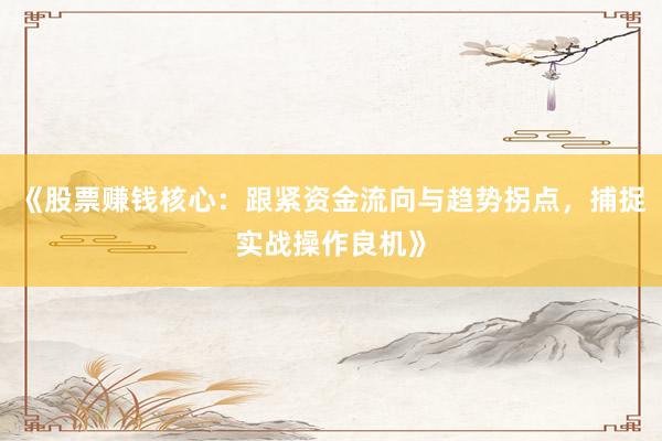《股票赚钱核心：跟紧资金流向与趋势拐点，捕捉实战操作良机》
