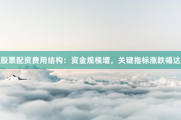 股票配资费用结构：资金规模增，关键指标涨跌幅达