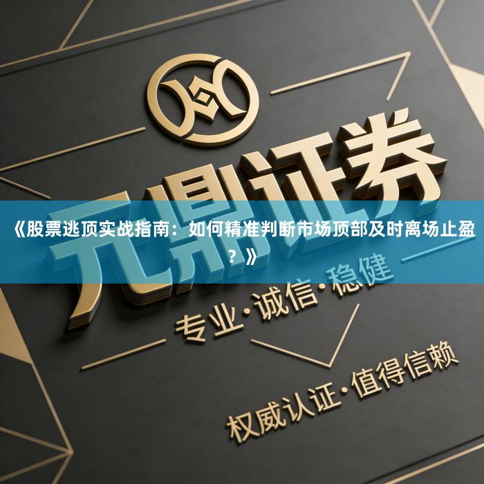《股票逃顶实战指南：如何精准判断市场顶部及时离场止盈？》