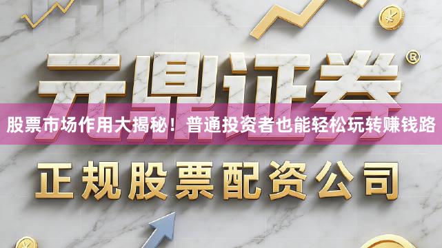 股票市场作用大揭秘！普通投资者也能轻松玩转赚钱路