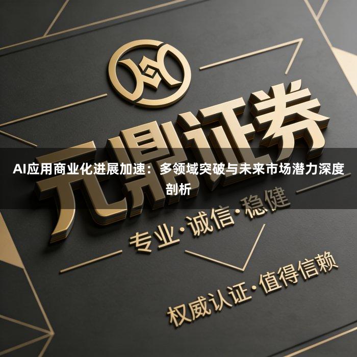 AI应用商业化进展加速：多领域突破与未来市场潜力深度剖析