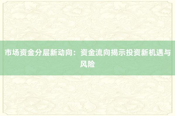 市场资金分层新动向：资金流向揭示投资新机遇与风险