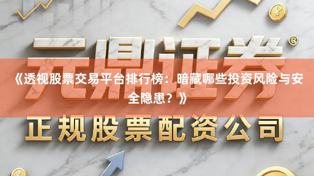 《透视股票交易平台排行榜：暗藏哪些投资风险与安全隐患？》
