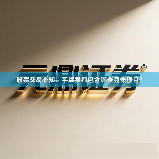 股票交易必知：手续费都包含哪些具体项目？