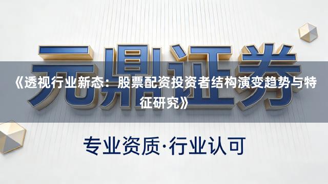 《透视行业新态：股票配资投资者结构演变趋势与特征研究》