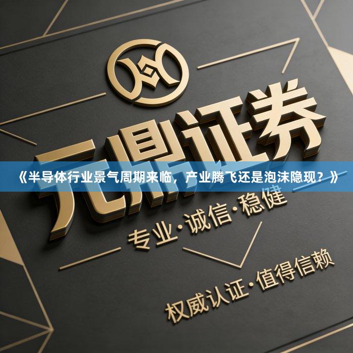 《半导体行业景气周期来临，产业腾飞还是泡沫隐现？》